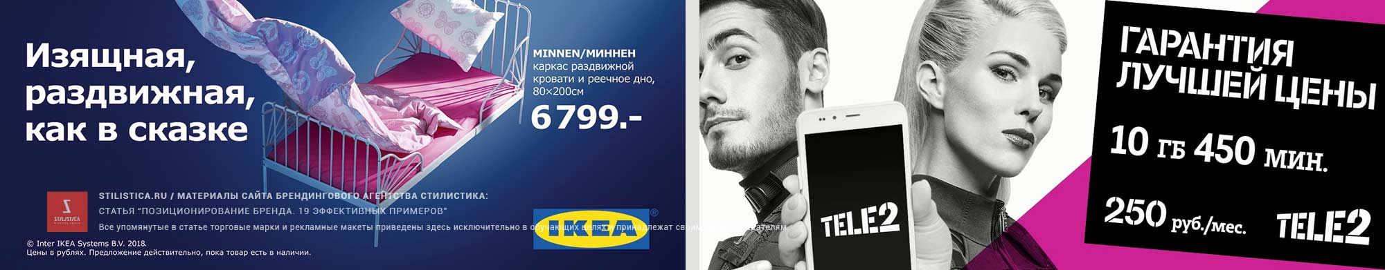 Ценовое позиционирование от IKEA и TELE2. Примеры